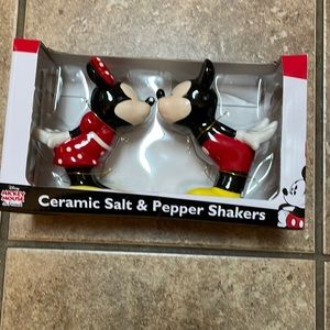 Mickey Mouse and friends Ceramic Salt and Pepper Shakers